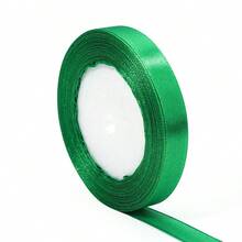 25码/卷 深绿色涤纶礼品包装丝带，适用于DIY编织发饰、服装、鞋子、包包、花卉、礼品盒、婚礼、母亲节、生日和各种节日派对装饰 - 深綠色 - 查看 9