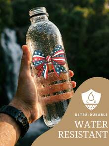 12pcs/Set 4th Of July Patriotic UV DTF Transfer Stickers (2.75x3.5 Inches), No Heat Needed, American Flag, Independence Day, Cute Bow, Raccoon, Highland Cow Patterns, Fun Red White Blue Waterproof Heat Transfer Stickers For Cups, Laptops, DIY Gifts - USA 04 - View 4