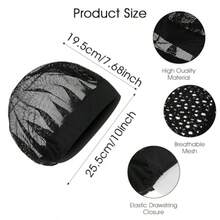 3 Pcs Chef Hats For Women Adjustable Cooking Chefs Cap Food Service Hair Nets Reusable Kitchen Cooking Chef Cap - Reusable Washable - As Pic - View 2