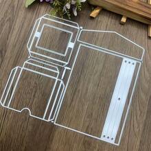Cute Suitcase Shape Metal Cutting Die, Suitable For DIY Scrapbooking Decoration, Embossing And Handmade Paper Card Crafts - Silver - View 5