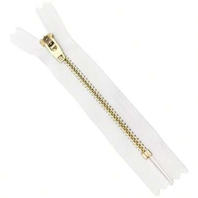 4 Inch Metal Zipper White 4 Antique Brass Metal Heavy Duty Zippers Non Separating Sewing Zipper Zippers