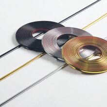 Cuộn 10m nẹp trang trí PVC tự dính đa năng, bóng cao cấp - Hoàn thiện kim loại, chống thấm nước và chống ẩm, có thể cắt tự do, thích hợp để dán giấy dán tường, trang trí tường điểm nhấn, viền tủ và các ứng dụng trang trí tường khác. - Nhiều màu - Xem 2