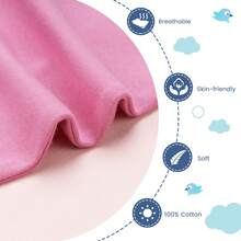 2 Packs Set Baby Sleep Sack With 2-Way Zipper Infant Baby Sleeping Bag For All Season - Purple and Pink - View 2