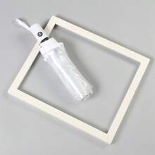 1 chiếc ô gấp tự động trong suốt, 8 nan, chống nước và chắn gió, kiểu dáng giản dị, phù hợp cho cả nam và nữ, dùng ngoài trời, trong vườn, đồ dùng cần thiết khi đi du lịch, đồ dùng mang theo bên mình, đồ dùng đi biển, quà tặng tốt nghiệp, quà tặng lễ tốt nghiệp - Nhiều màu - Xem 9