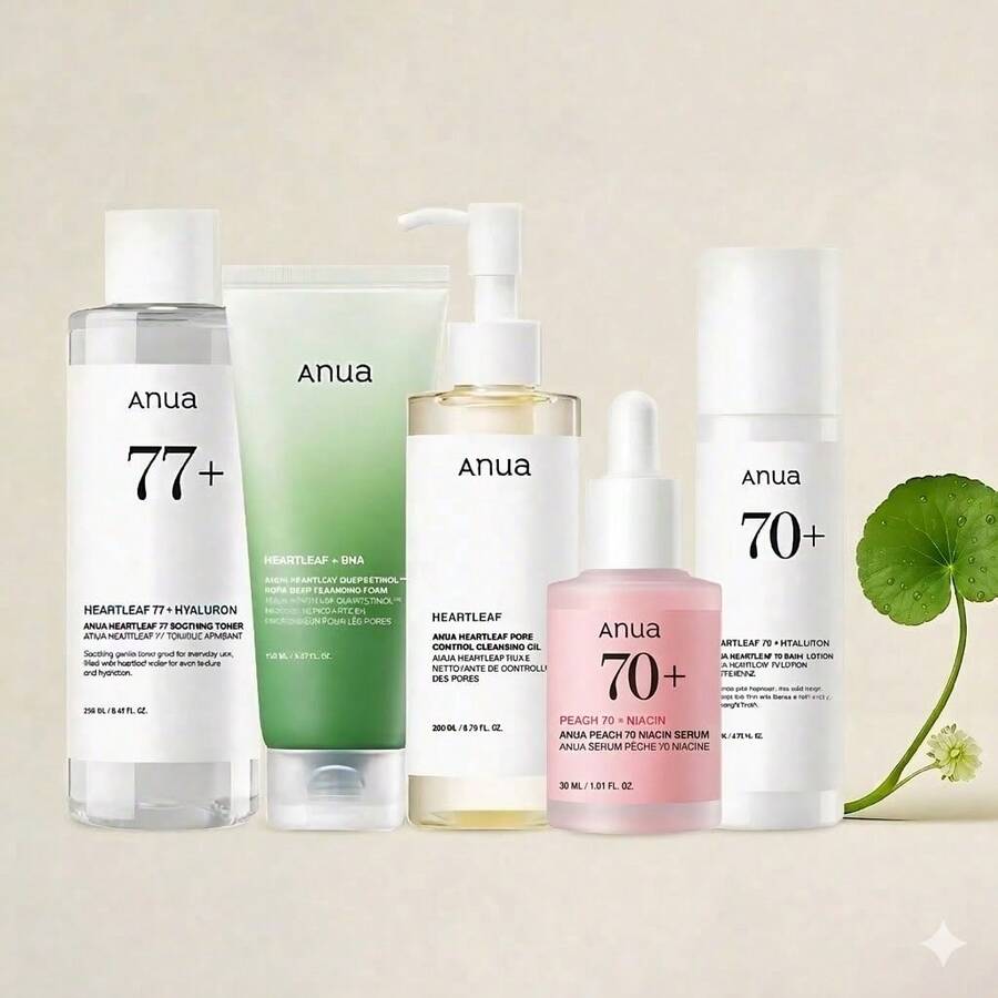 5-Step Viral Ultimate Glass Skin Bundle | Salmon PDRN + Niacinamide + Double Cleansing + Collagen Mask| Daily Korean Skincare Kit Hydrating Calming - Glass Skin Full Routine Set - 查看 1