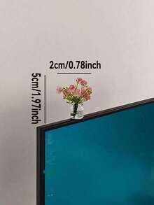 3件套或1件随机款式可爱花瓶装饰套装，减压小摆件，迷你桌面装饰，电脑显示器装饰，办公室返校装饰，家居装饰，家居饰品，办公装饰，文具用品，办公，学校用品 - A - 查看 5
