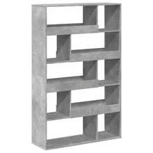 Bookcase Concrete Grey 100x33x156.5 Cm Engineered Wood - Grey - View 6