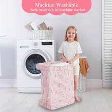 Sofá 2 en 1 para niños sofá cama plegable suave sillas para niños y niñas sofá convertible para descansar para sala de juegos regalo para cumpleaños día del niño unicornio rosa - Unicornio Rosa - Ver 7