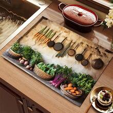 1pc, 2D Rubber Furnace Cover Pad, With Non-Slip And Heat-Resistant Synthetic Surface, Is Suitable For Glass Electric Furnace, With Scratch-Proof Function, And Can Be Used As Oven, Washing Machine And Dryer. - Multicolor - View 16