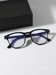 Conjunto de 3 pares de óculos de grau unissex, ideais para usar dispositivos eletrônicos e proteger os olhos da luz intensa de telas de TV e computador. Acessórios para óculos transparentes (estojo não incluso). - Claro - Ver 2