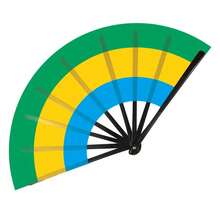 Torcida da Copa do Mundo Bandeira Nacional Ventilador Dobrável, Ventilador Dobrável de Tamanho Grande, Item Popular para Comércio Transfronteiriço, Prop para Atmosfera de Bar/KTV/Festa - Multicolorido - Visão 3