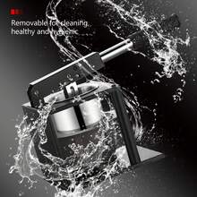 Manual Press Juicer Lever Design 304 Stainless Steel Hand Pressed Juicer Fruit Squeezer with Two Filters - Negro - Ver 8