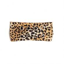 1pc Women Leopard Print Headband With Metal Circular Ring, Street Punk Hip Hop Sports Hair Band Headwrap - Multicolor - View 7