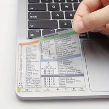 Bộ 2 miếng dán phím tắt máy tính, phù hợp với laptop Apple 13-16 inch - trong suốt, giúp bạn truy cập nhanh các chức năng và ứng dụng yêu thích! - Phím tắt bàn phím - Xem 1