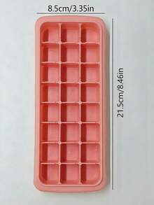 14/24孔硅胶冰格 - 耐寒耐用，适用于制作冰块和冰淇淋，家用/酒吧/厨房工具 - 彩色 - 查看 6