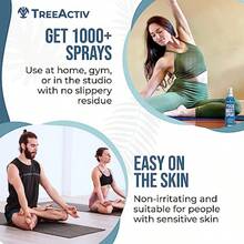 TreeActiv Yoga Mat Cleaner Spray 4 Fl Oz Cleaning Spray For Yoga Accessories All Purpose Mat Spray For Gym Equipment Workout Mat Spray With Tea Tree Oil Yoga Mat Spray Cleaner With 2000 Sprays - như hình - Xem 5