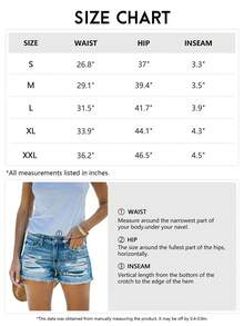 Womens Ribbed Denim Shorts Soft Mid Waisted Stretchy Frayed Raw Hem Casual Jean Shorts For Summer - Màu xanh nhạt - Xem 5