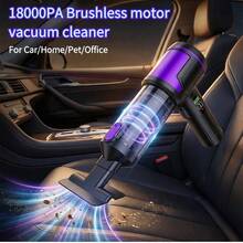 SUITU 便携式车载吸尘器，四合一手持式无刷电机，适用于汽车、家庭、办公室、露营，以及清洁电脑键盘和笔记本电脑。强劲吸力，专为清洁沙发角落而设计。2000mAh，11.1V - 無線 - 查看 4