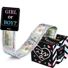 Party Gender Reveal Balloon Box With Lid, Foldable Decorative Letters For Baby Shower, Perfect For Unveiling Surprises - View 1