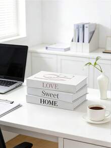 1/3pcs Light Green Decorative Books, Faux Coffee Table Books, Nordic Home Decor, Stackable Artificial Book Decor (For Decoration Only/Cannot Open/Assembly Required), Suitable For Living Room, Bedroom, Desktop And Bookshelf Display, Can Be Used As Base For Candle Diffuser Vase - Red, Black, and Green - View 10