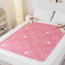 1pc Reusable And Washable Diaper Pad, Anti Leakage, Strong Water Absorption, Anti Slip, Four Layer Integrated Women's Menstrual Care Pad, Ideal Choice For Family Members And Various Animals, Used As A Protective Pad For Sofas, Beds, And Furniture - Pink - View 9