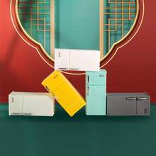 1:24 Miniature Fridge Model Doll House Fridge Retro Kitchen Appliances For Blyth Doll Toy - Multicolor - View 8