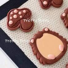 Forest Animal Lion Mushroom Cookie Cutter Plastic DIY Fondant Cake Biscuits Mold Dessert Decoration Mould Pastry Bakeware Tools - White - View 2