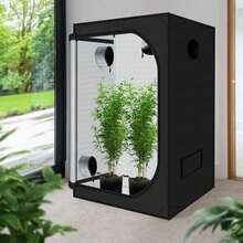 3-Layer Heavy Duty Grow Tent: 600D Oxford + Reflective Mylar, Removable Tray & Ventilation - 80*80*160cm - View 2