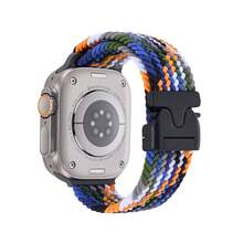 1pc Nylon Stretchy Quick Release Parachute Watch Strap Compatible With Apple Watch 11 10 Band 46mm 42mm 45mm Ultra 49mm 44mm 41mm Braided Bracelet For Series 11 10 9 8 SE 5 6 7 4 3 2 1 Ultra 3 2 - Multicolor - View 30