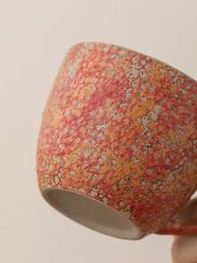 1 Set Minimalist Small Capacity Coffee Cups, Afternoon Tea Cups, Household Breakfast Milk Cups, Hanging Ear Coffee Cups, Wine Glasses, Latte Art Cups, Couple Cups, Minimalist Ceramic Coffee Cups, Espresso Cups, Ceramic Mugs, Kiln-Fired Glaze Ceramic Cups - Multicolor - View 11