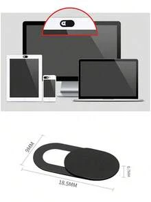 Laptop Camera Cover Slideshow [10-Pack], Ultra-Thin Webcam Protective Case For Laptops, Computers, Tablets, Apple 14/13/12/8/7/6 Plus, Protect Your Privacy And Security [Black] - Black - View 3