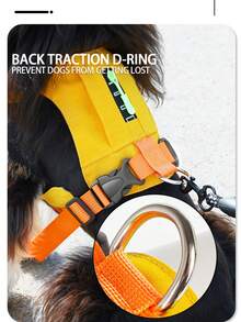 Lightweight Dog Harness, Adjustable Breathable Pet Vest Harness With Zipper Pocket, Super Soft Padded Chest Strap, Reflective, Easy Clean, Suitable For Medium To Large Dogs - Multicolor - View 8