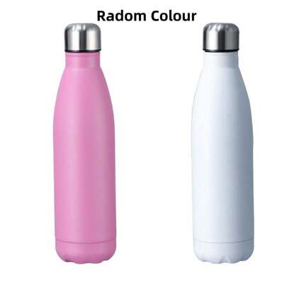 1个不锈钢保温水瓶 - 可旋转、可重复使用的盖子，咖啡杯，是户外活动、骑行、徒步旅行、户外补水的理想之选 | 真空保温杯 | 结构 - 双层真空壁，防漏盖，配有提手和挂绳，方便携带，适用于办公室、运动、学校、健身房 - 圣诞节、情人节、母亲节的完美礼物