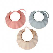 1pc Adjustable Elastic Baby Shower Cap, Waterproof Shampoo Bath Hat With Ear And Eye Protection Design, Kids Shampoo Bath Cap - Multicolor - View 12
