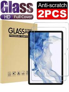 2片裝 HD 鋼化玻璃平板螢幕保護貼，相容 Galaxy Tab S10+ S10 FE S11 / 相容 iPad Air Pro 11 13 12代 / 相容小米 / 相容華為 MatePad / 相容榮耀，支援電容筆，9H 硬度防爆防刮保護膜 - 無色 - 查看 23