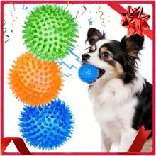 Dog Toys Ball, 3/4/6 Pack Squeaky Dog Toys, Durable Dog Toys For Aggressive Chewers, Spiky Dog Ball For Clean Teeth And Training, Fetch Toys For Dogs, Puppy Chew Toys For Teething - 多 - 查看 15