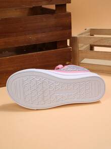 High Top Kids Sneakers Breathable Non Slip Glitter Canvas Shoes Cute Hook Loop Walking Casual Shoes For Toddler Boys And Girls Everyday Wear - Kim sa màu hồng - Xem 6