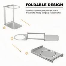 Aluminum Alloy Portable Coffee Machine Stand, Stable Base, Suitable For Home, Travel, Camping And Office Use, Gift For Coffee Lovers - Multicolor - View 8