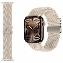 1pc Nylon Stretchy Quick Release Parachute Watch Strap Compatible With Apple Watch 11 10 Band 46mm 42mm 45mm Ultra 49mm 44mm 41mm Braided Bracelet For Series 11 10 9 8 SE 5 6 7 4 3 2 1 Ultra 3 2 - Multicolor - View 4