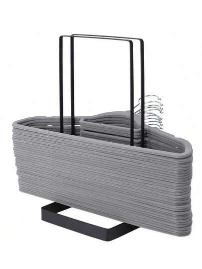 1 pieza Perchero apilable de gran capacidad, Perchero de acero inoxidable desmontable para almacenamiento, Organizador de perchas ahorra espacio, Adecuado para organización y almacenamiento del hogar, Cesta de lavandería, Decoración de armario, Decoración de dormitorio