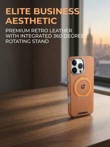 1 chiếc ốp lưng điện thoại bằng da có nam châm, chống rơi vỡ, bảo vệ toàn diện, phù hợp với Apple 16/15/14/13/12 Pro Max Plus, S23 24 25 Ultra, Mate 60 70 Pro Series, ốp bảo vệ điện thoại cao cấp dành cho doanh nhân. - màu nâu - Xem 11