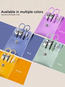 4/7pcs Manicure Set, Travel Nail Care Kit, Ear Wax Removal Tool, Men/Women Nail Clipper, Pedicure Set, Professional Nail Clipper, Nail Trimmer Set For Women - Multicolor - View 2