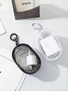 1 pieza Bolsa de almacenamiento con cremallera mini portátil y transparente, organizador multiusos claro para auriculares, cargadores, joyas, llaves, artículos de viaje, cosméticos, almacenamiento de escritorio, impermeable, estilo de cremallera aleatorio - Multicolor - Ver 6