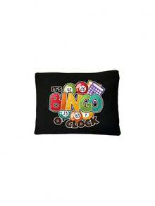 Set de 2 piezas de bolso casual con "Es la hora del bingo", conjunto de bolso y cartera de mujer de bingo, bolso y monedero, bolso de mujer de gran capacidad - Multicolor - Ver 13