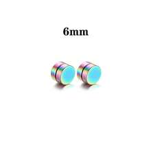 4 piezas de clips de oreja magnéticos minimalistas y de moda, aretes magnéticos unisex para hombres y mujeres sin orejas perforadas, estilo minimalista para uso diario - Negro - Ver 17