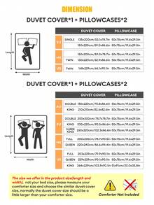 柔软透气花卉床品套装，3件套 - 米粉色条纹花卉设计，精选合成面料，易于打理且不易褪色，触感柔软，四季皆宜，网红同款，（1件被套+2件枕套，不含被芯和枕芯，枕套图案随机裁剪），单人/双人/小号/大号/特大号 - 粉色 - 查看 4