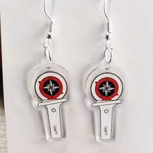 K-Pop应援棒亚克力吊坠耳环，可爱演唱会应援棒耳环，K-Pop粉丝礼物 - A - 查看 7