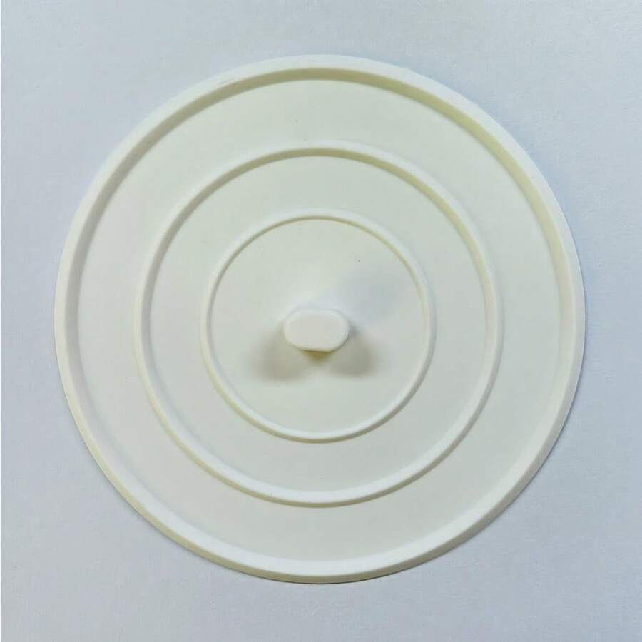 1 件装通用 TPR 浴缸排水塞 - 防漏平底水槽塞 - 防堵塞可重复使用厨房和浴室水槽过滤器 - 白色 - 查看 1
