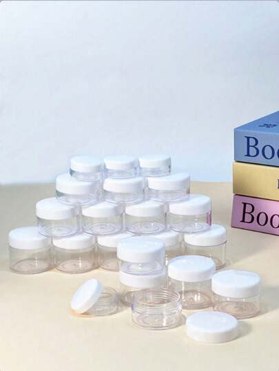 1/5/10pcs 5g/10g/15g/20g Multi Specification Travel Small Bottle Set, Essential Travel Accessories, Container With Screw Cap, Suitable For Packaging Beauty Products