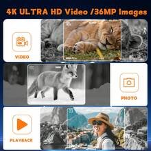 Suier 4K Night Vision Goggles, Adult Hands-Free Night Vision Binoculars With 250M Visual Range In Complete Darkness, 8X Digital Zoom, Suitable For Outdoor Adventure - View 6